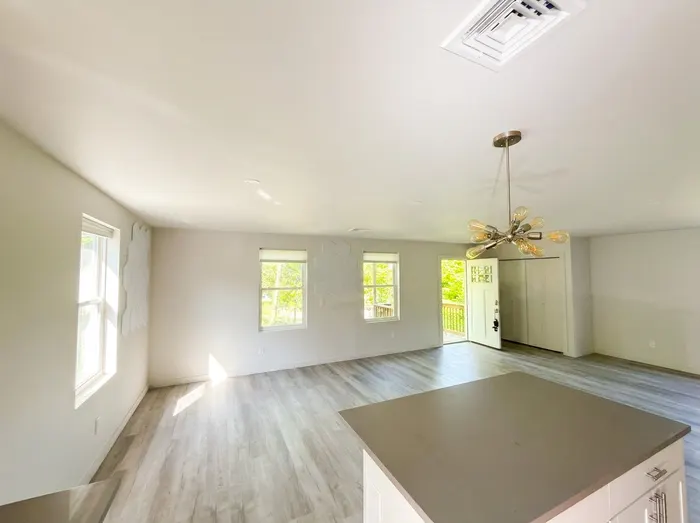 Kitchen and living room angle